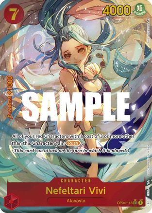 Image of Nefeltari Vivi (118) (Alternate Art) (OP04-118) - Kingdoms of Intrigue Foil